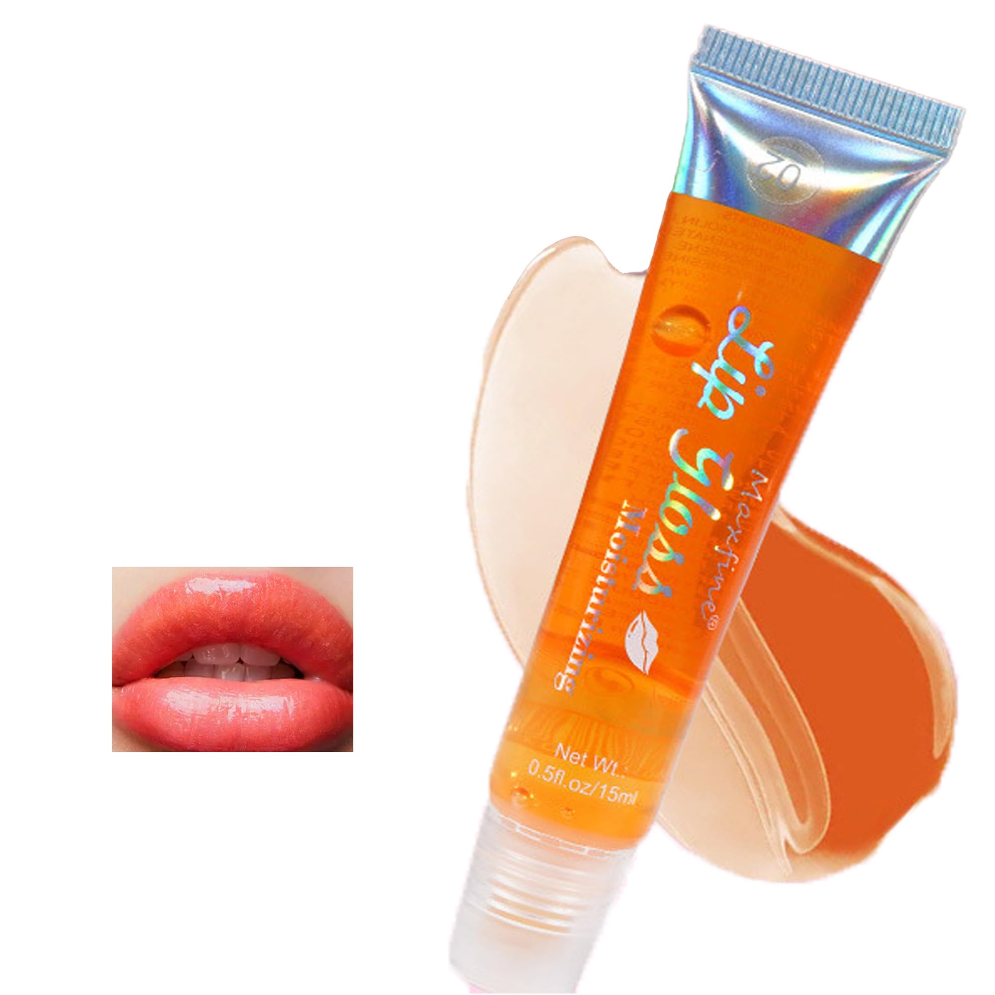 Easilydays Glossy Lip Gloss, Fruit Lip Oil Gloss Moisturizing and
